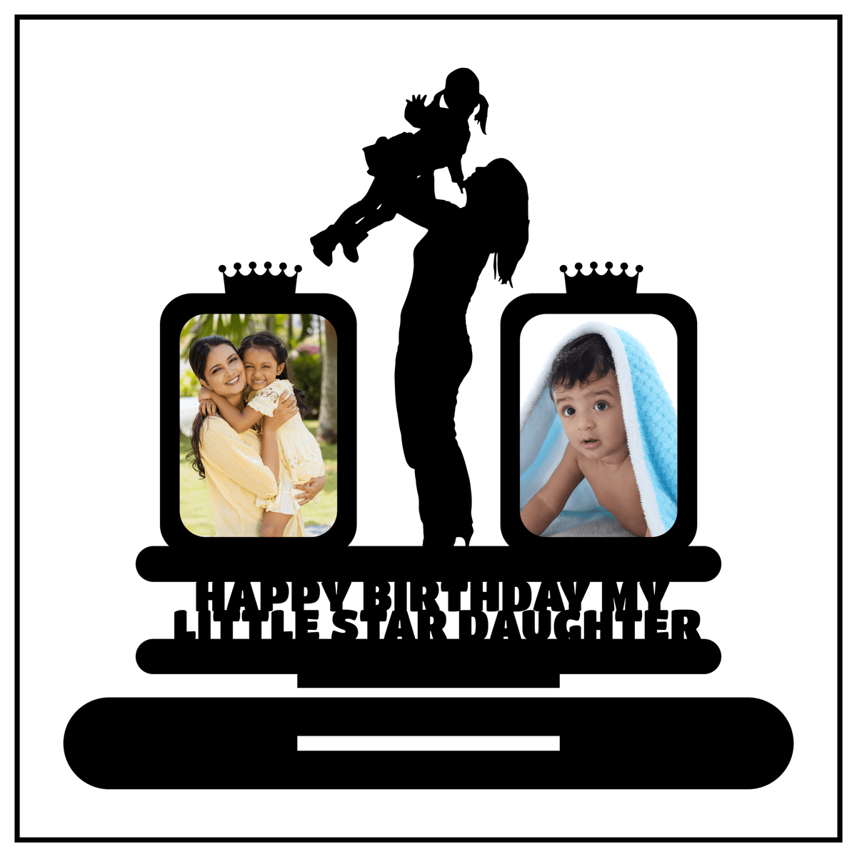 Happy Birthday My Little Star sister Stand Frame - Next Print