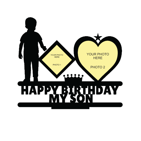 Happy Birthday My Son Stand Frame - Next Print
