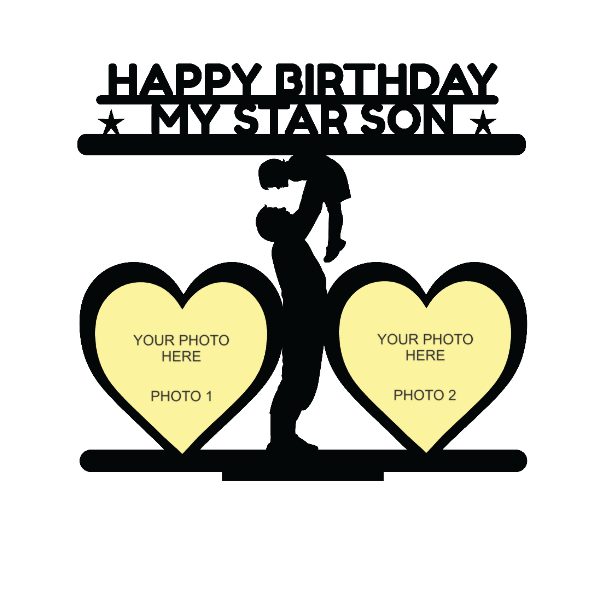 Happy Birthday My Star Son Stand Frame - Next Print