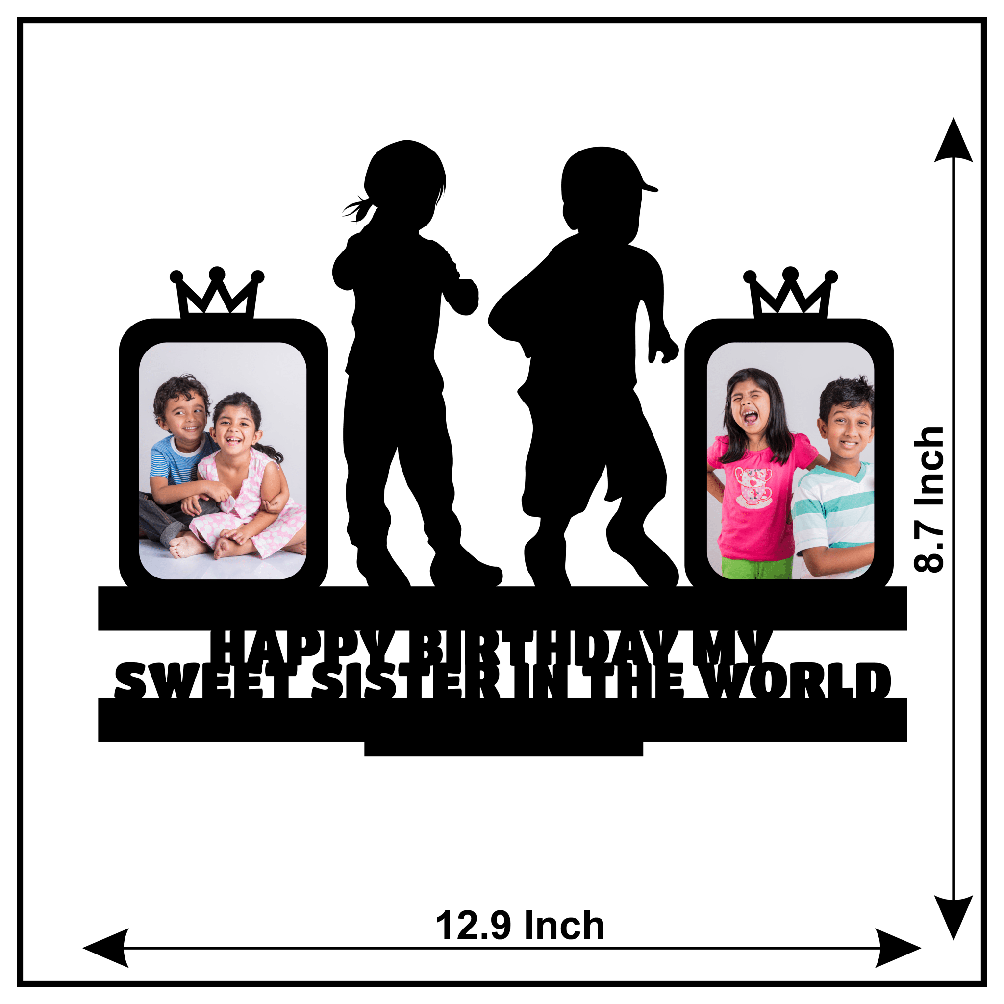 Happy Birthday My Sweet Sister In Tthe World Stand Frame - Next Print