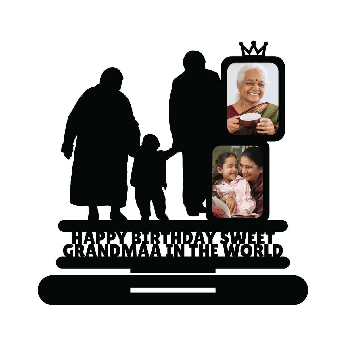 HAPPY BIRTHDAY SWEET GRANDMAA IN THE WORLD STAND FRAME - Next Print