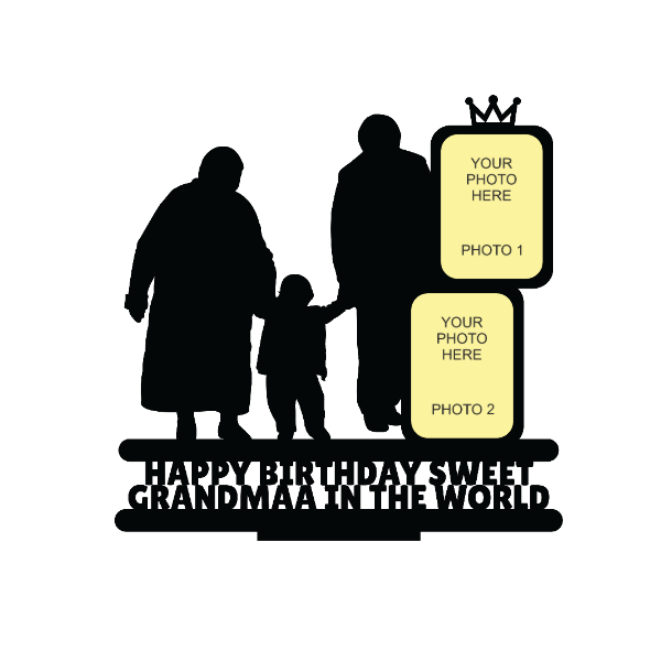 HAPPY BIRTHDAY SWEET GRANDMAA IN THE WORLD STAND FRAME - Next Print