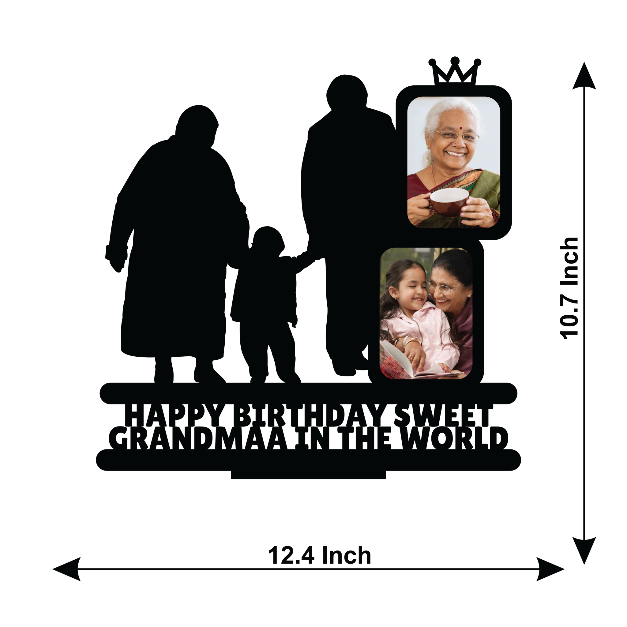 HAPPY BIRTHDAY SWEET GRANDMAA IN THE WORLD STAND FRAME - Next Print