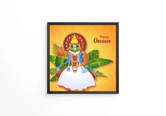 Happy onam festival of south india kerala frame - Next Print