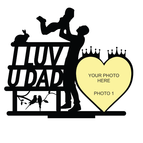 I Love You Dad Stand Frame - Next Print