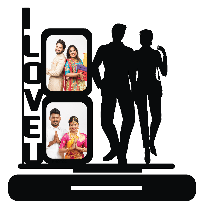 I LOVE YOU DOUBLE IMAGE STAND FRAME 116 - Next Print