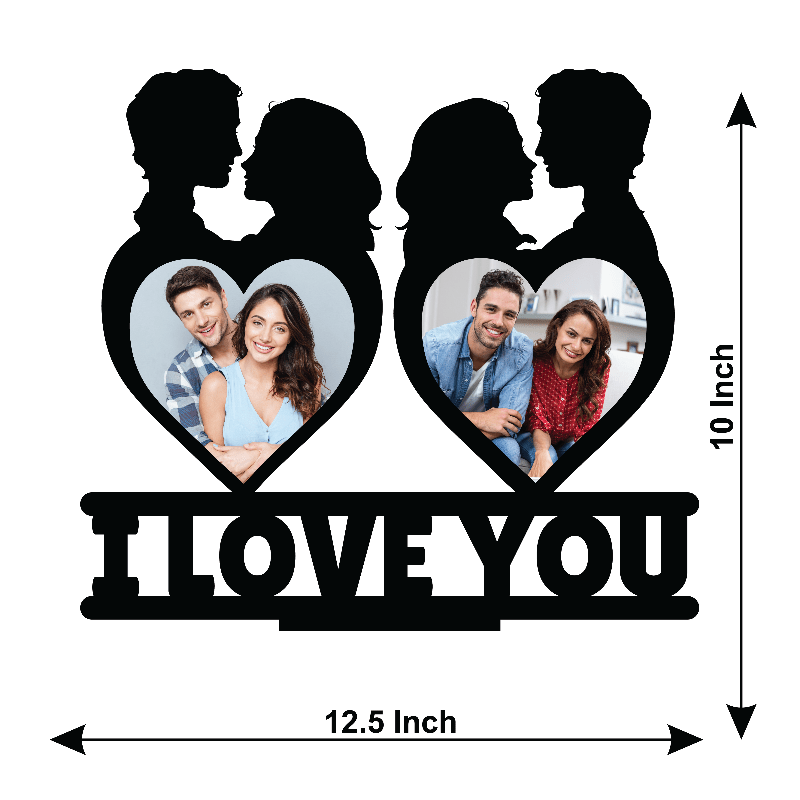 I LOVE YOU DOUBLE IMAGE STAND FRAME 131 - Next Print