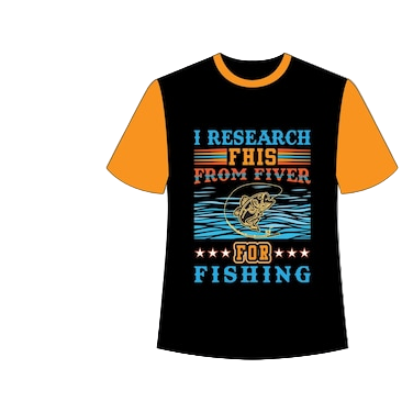 Next Print I research fish from fiver for fishing t shirt.