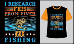 Next Print I research fish from fiver for fishing t shirt.