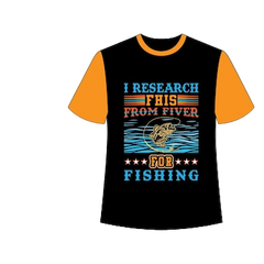Next Print I research fish from fiver for fishing t shirt.