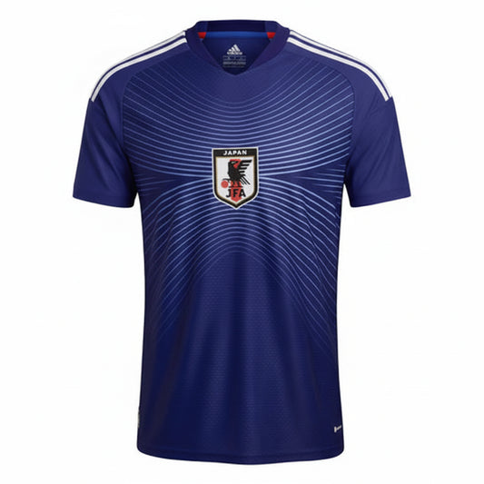 Iceland inspired blue white football fan jersey front view