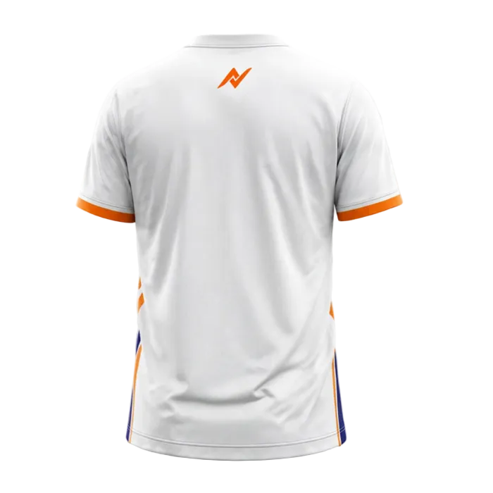 Independence 2026 White Navy Victory Crest Sports Jersey back view