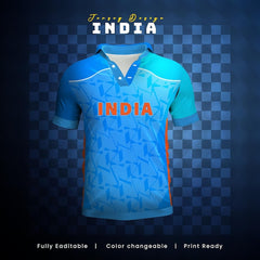 India cricket team sports kid design or India cricket jersey design