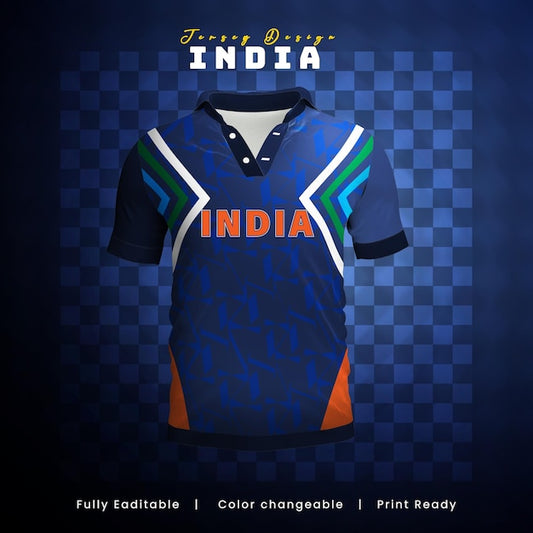 India cricket team sports kid design or India cricket jersey design