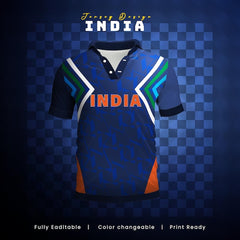 India cricket team sports kid design or India cricket jersey design