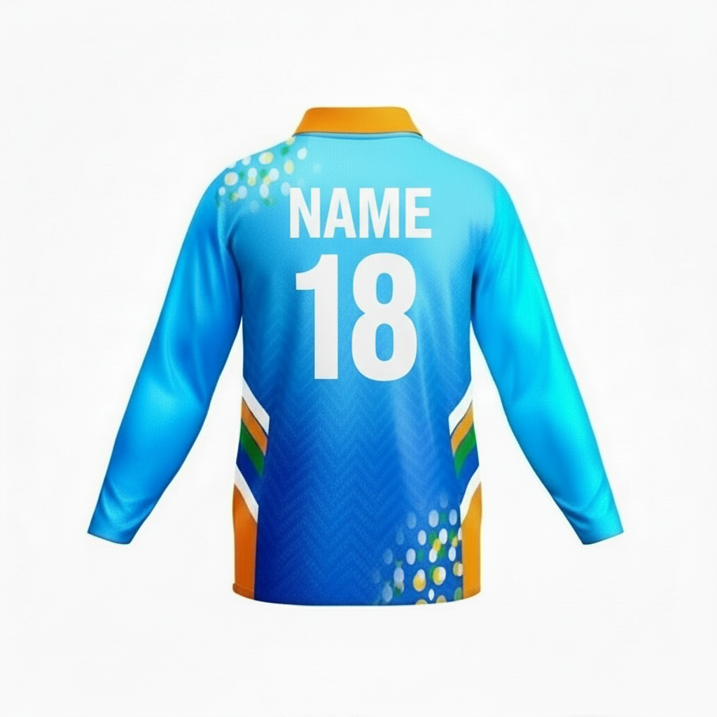 Next Print Customised India cricket team jersey with your name and number print.