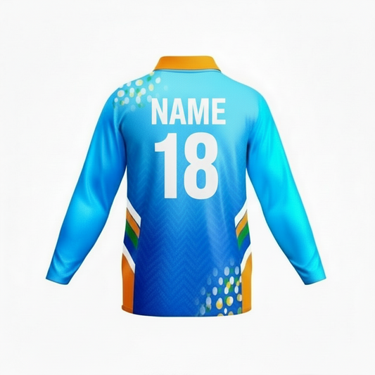 Next Print Customised India cricket team jersey with your name and number print.