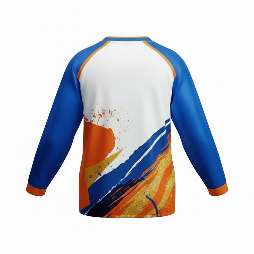 Next Print Customised India cricket team sports kit jersey with name and number print.