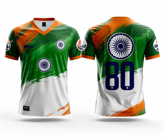 India First nation above all tricolor graphic jersey