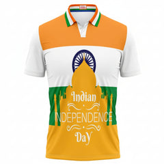 India Independence Day Bold India Tricolor Patriotic Printed T-Shirt | NextPrint
