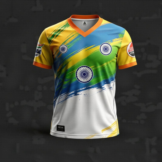 India Independence Day Tiranga Tricolor Patriotic Sublimation Jersey 2026 – Next Print
