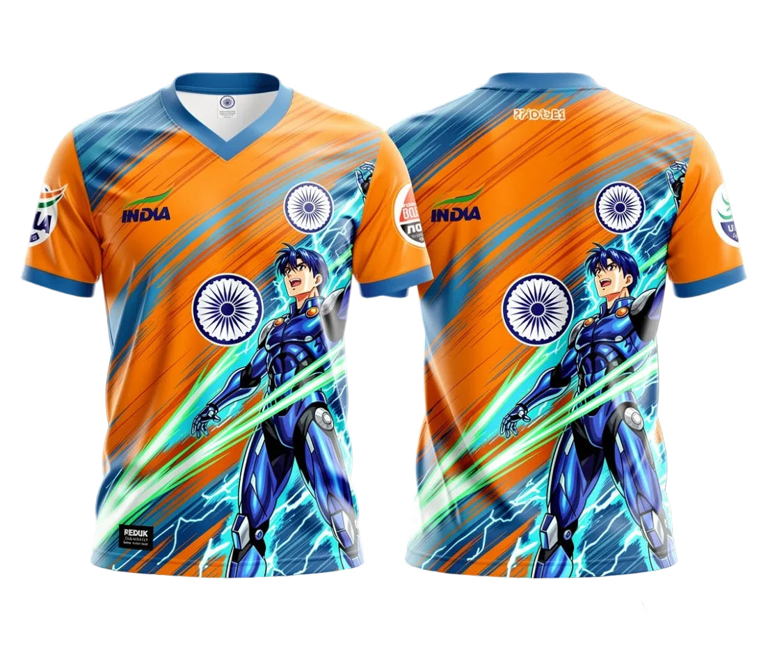 Proud India stands tall tricolor graphic jersey