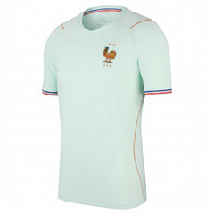 Italy inspired blue football fan jersey front view
