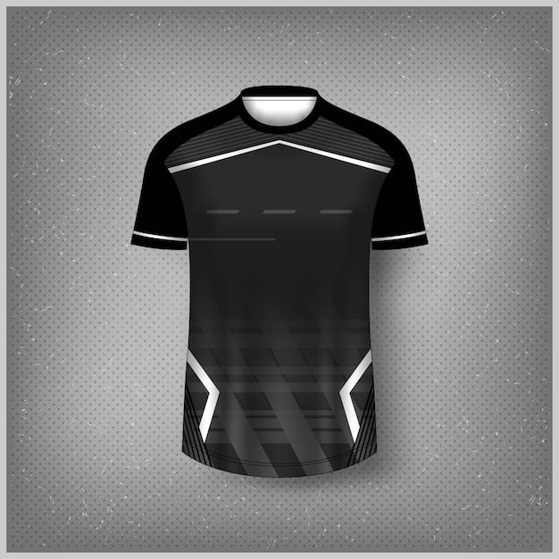 Jersey mockup template t shirt design