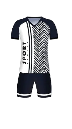 NextPrint Custom Black & White Sports Jersey Set – Personalized Name & Number | Premium Cricket & Football Uniform Kit