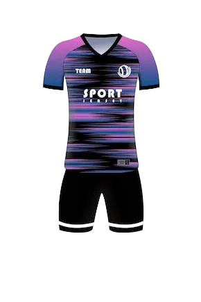 NextPrint Custom Sports Jersey & Shorts Set – Purple Gradient Team Kit with Personalized Name & Number