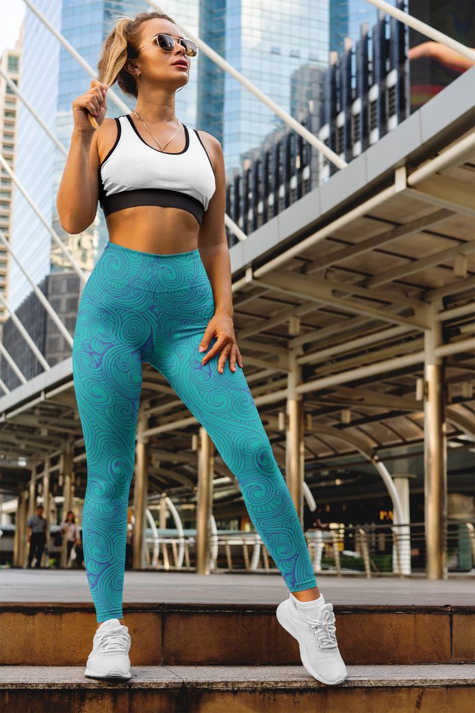 High-end sportswear/Active tights Stretch leggings Yoga pants Camoufla –  Next Print
