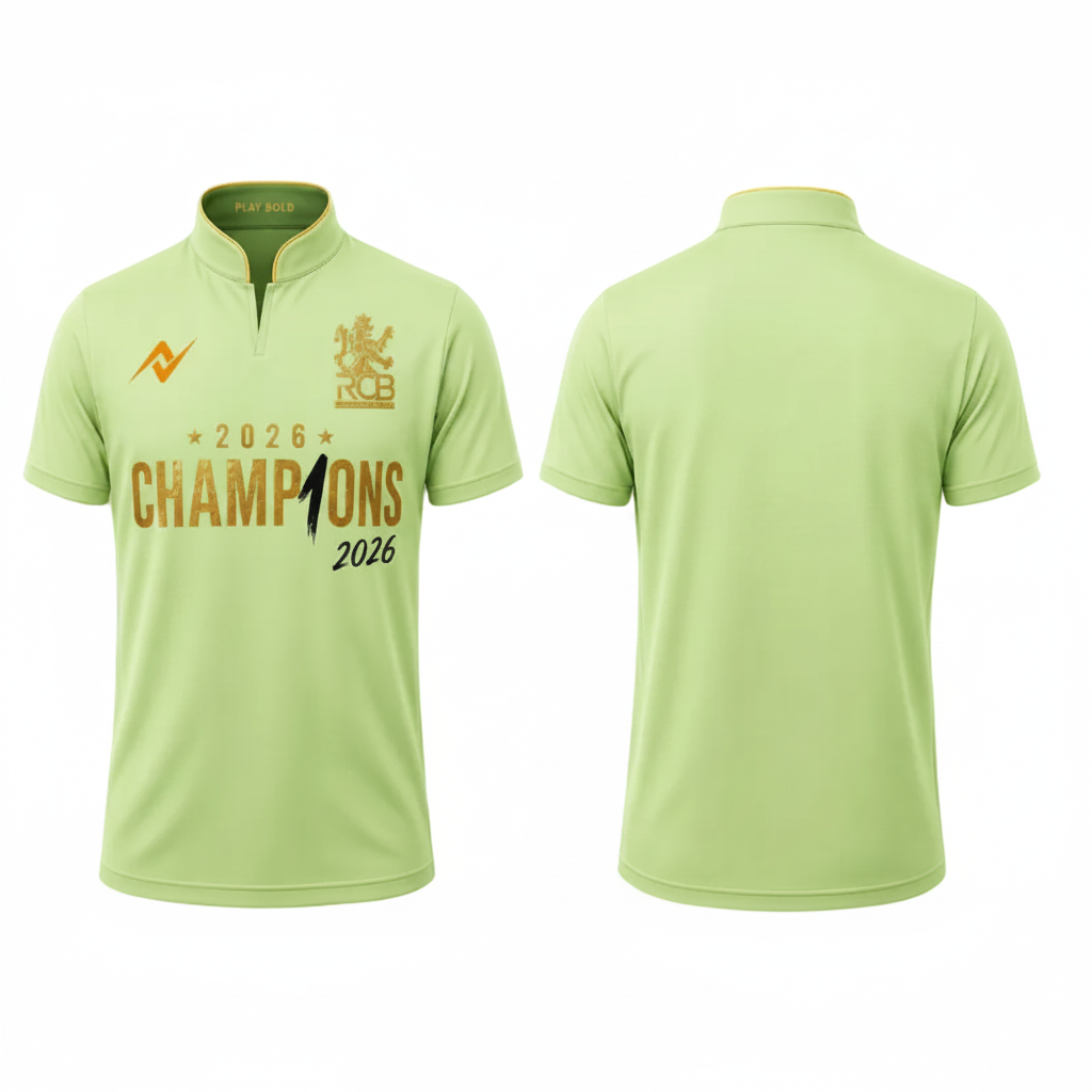 Light Green Champions Edition Sports Jersey side angle view