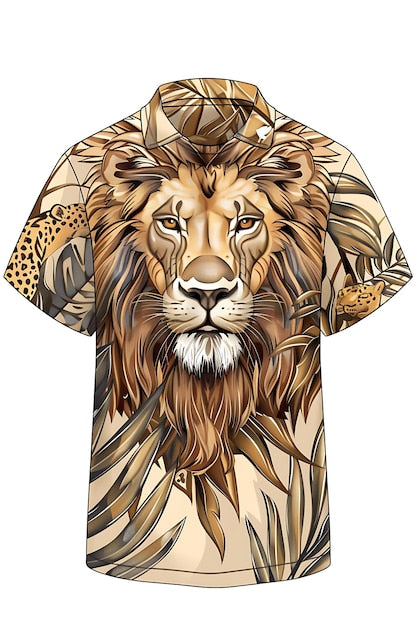 Next Print lion head printed jersey.