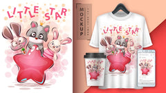 Little star animals poster and merchandising
