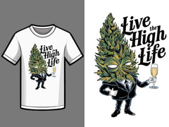 Next Print Live the High Life A Playful T-Shirt.