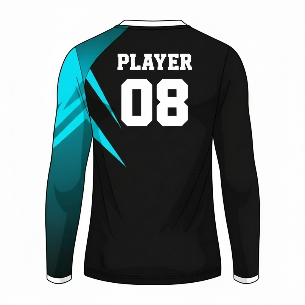 NextPrint Custom Cricket Jersey Full Sleeve with Name & Number | Personalized Sports T-Shirt | Long Sleeve Team Jersey India