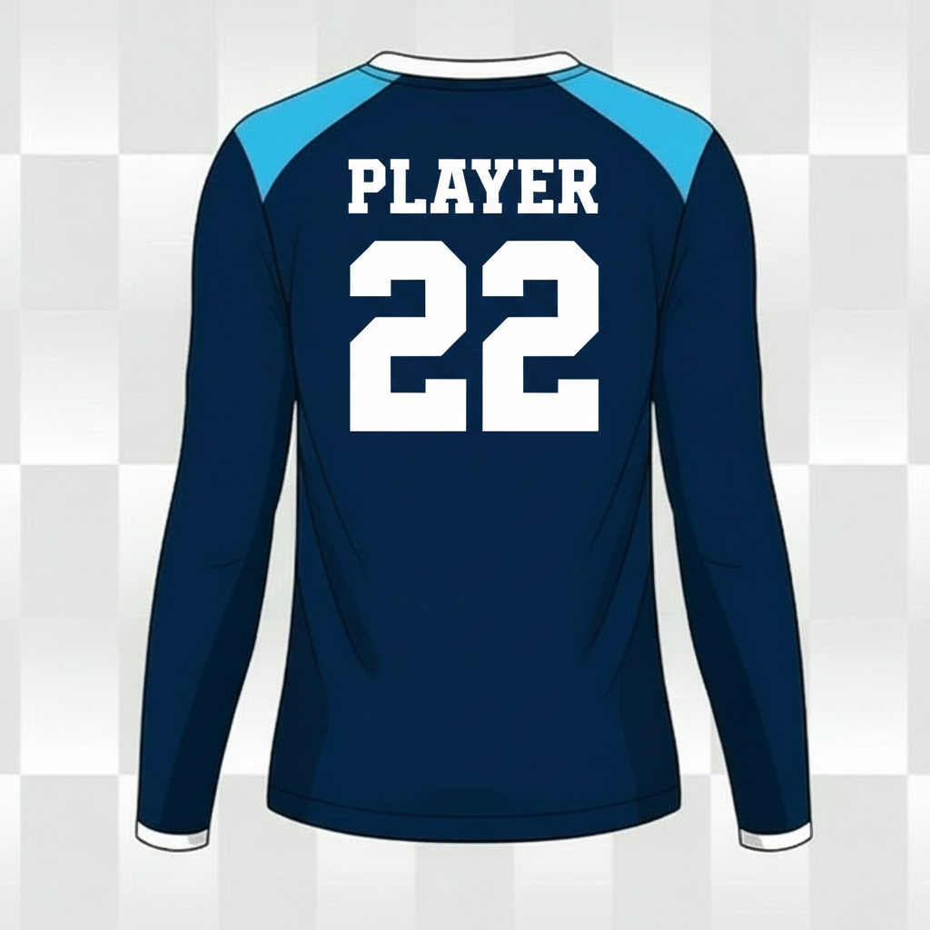 Next Print Customised Sports Long Sleeve Cricket T-Shirt Jersey.