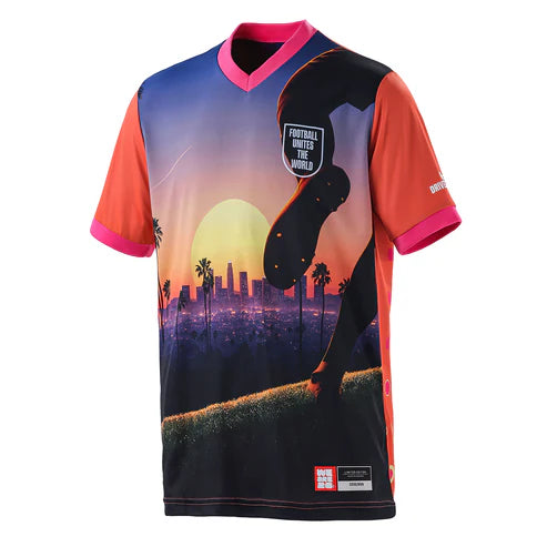 Los Angeles Host City Jersey 2026 Limited Edition Football Jersey Side View Showing Premium Sublimation Artwork