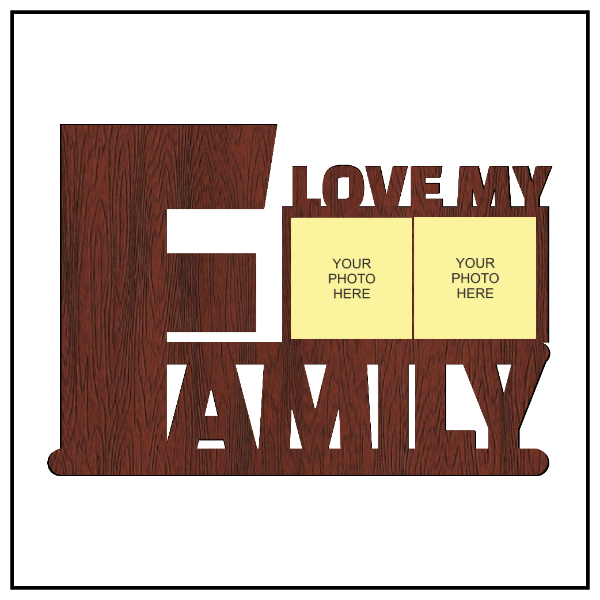 Love My Family Wall Frame - Next Print