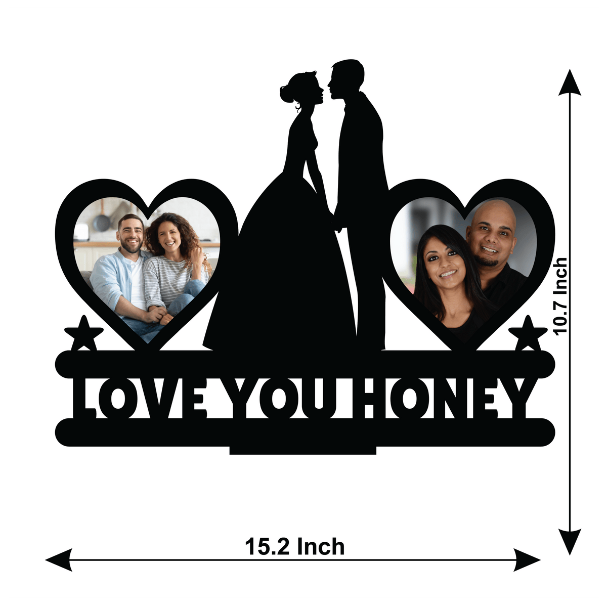LOVE YOU HONEY DOUBLE IMAGE STAND FRAME 135 - Next Print
