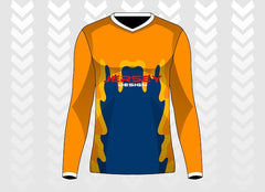 luxury sport jersey long sleeves template design