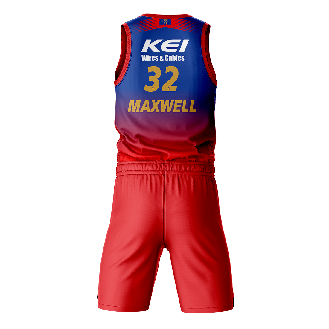 Glenn Maxwell RCB Basketball Jersey With Shorts RCBBJS7