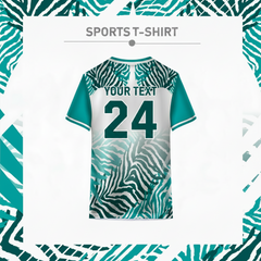 Green grey sports t-shirt for men performance athletic wear