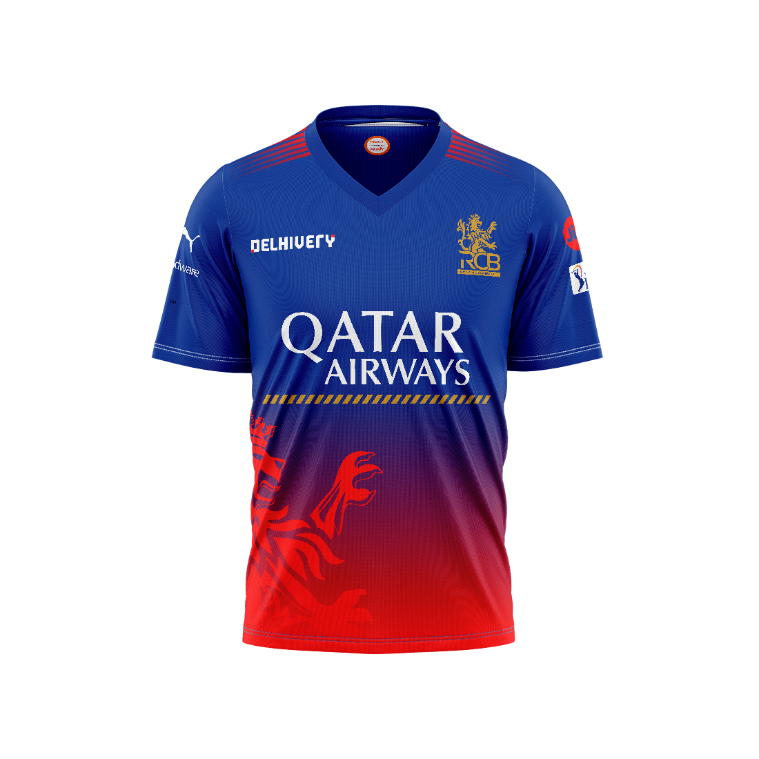 Royal Challengers Bangalore inspired IPL 2026 fan jersey in red and blue