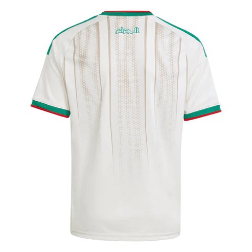 White green red football jersey back side with custom player number