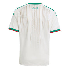 White green red football jersey back side with custom player number
