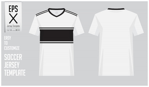 Next Print Minimal Soccer jersey or football kit template design