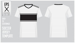 Next Print Minimal Soccer jersey or football kit template design