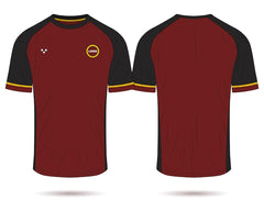Mockup jersey raglan front and back view