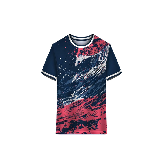 Trendy blue sportswear design for active lifestyle clothing